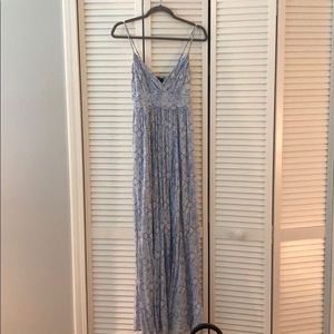 New Look Blue & White Printed Maxi Dress